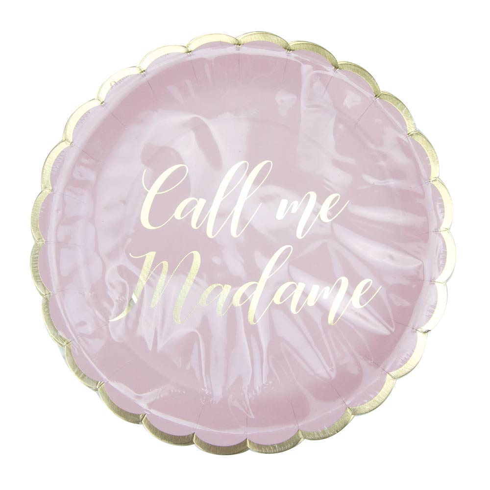 ASSIETTES FESTONNEES CALL ME MADAME 23CM X 8