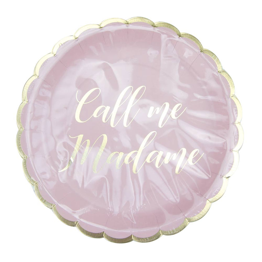 ASSIETTES FESTONNEES CALL ME MADAME 23CM X 8
