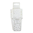 GOBELETS FESTONNES 200ML FOUGERE WHITE X 8