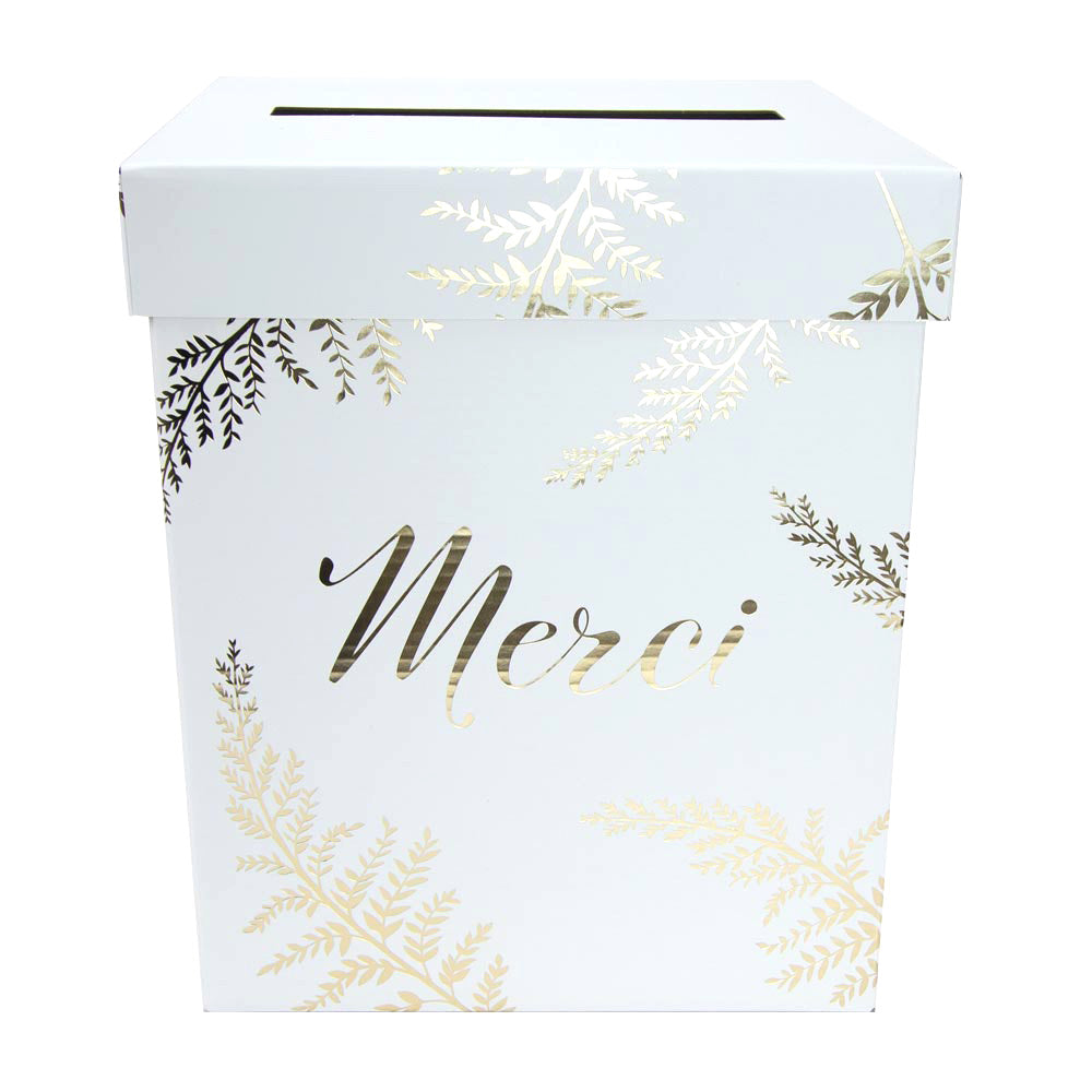 URNE MERCI FOUGERE WHITE