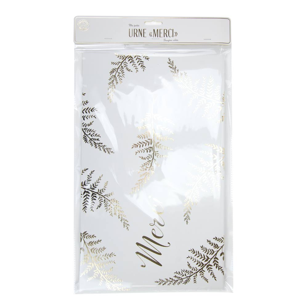 URNE MERCI FOUGERE WHITE