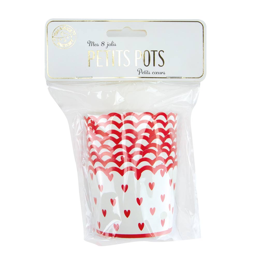 PETITS POTS PETITS COEURS X 8