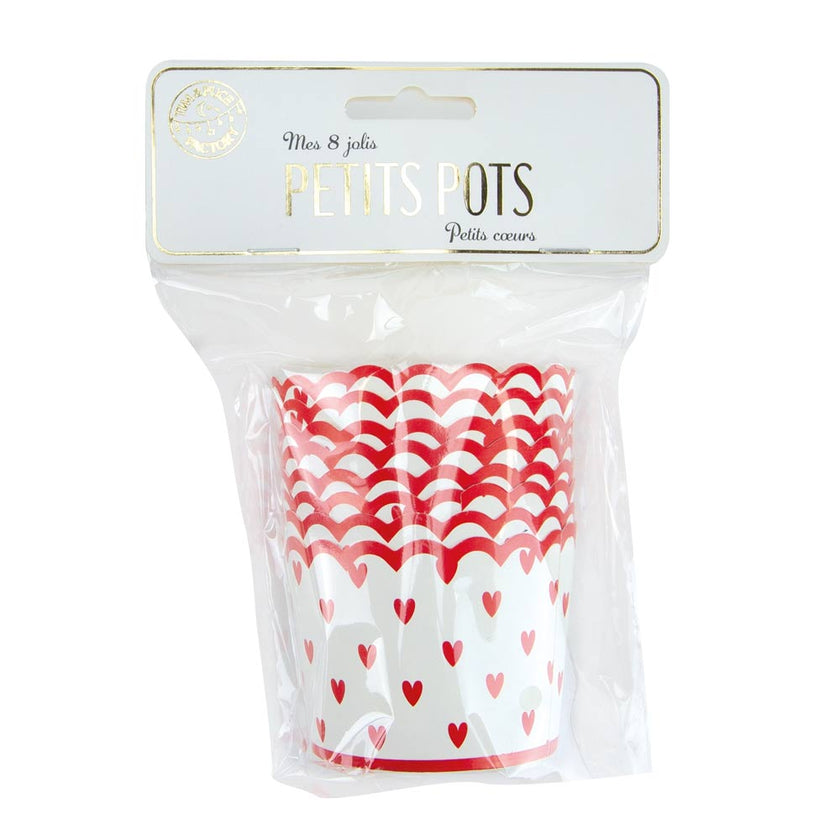PETITS POTS PETITS COEURS X 8