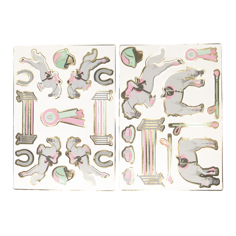 STICKERS CHEVAL  X 25PCS