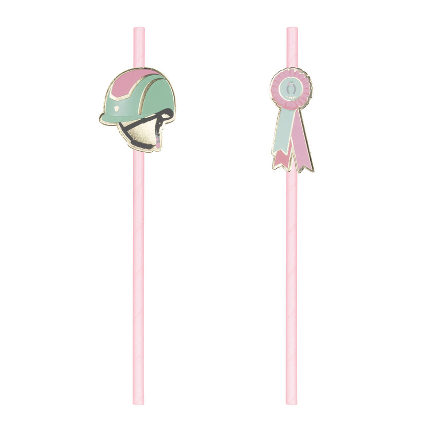 SET DE 10 PAILLES CHEVAL D'AMOUR