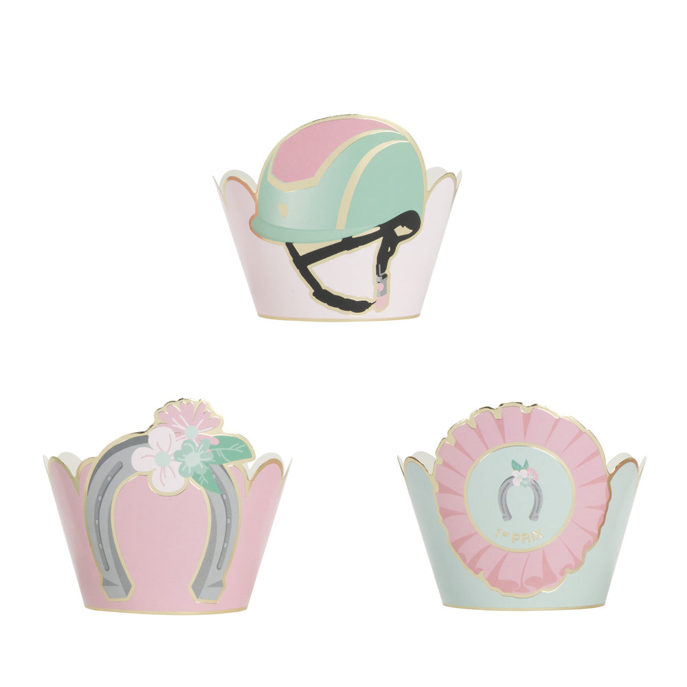 CUPCAKE WRAPPERS CHEVAL X 6