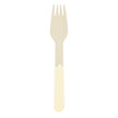 PETITES FOURCHETTES EN BOIS JAUNE PASTEL X 8