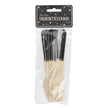 PETITES FOURCHETTES EN BOIS NOIRES X 8