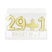 Set de bougies dorees 29+1 2