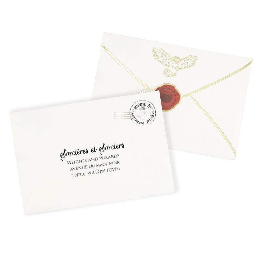SERVIETTES 30X20CM ENVELOPPE APPRENTI SORCIER X 16