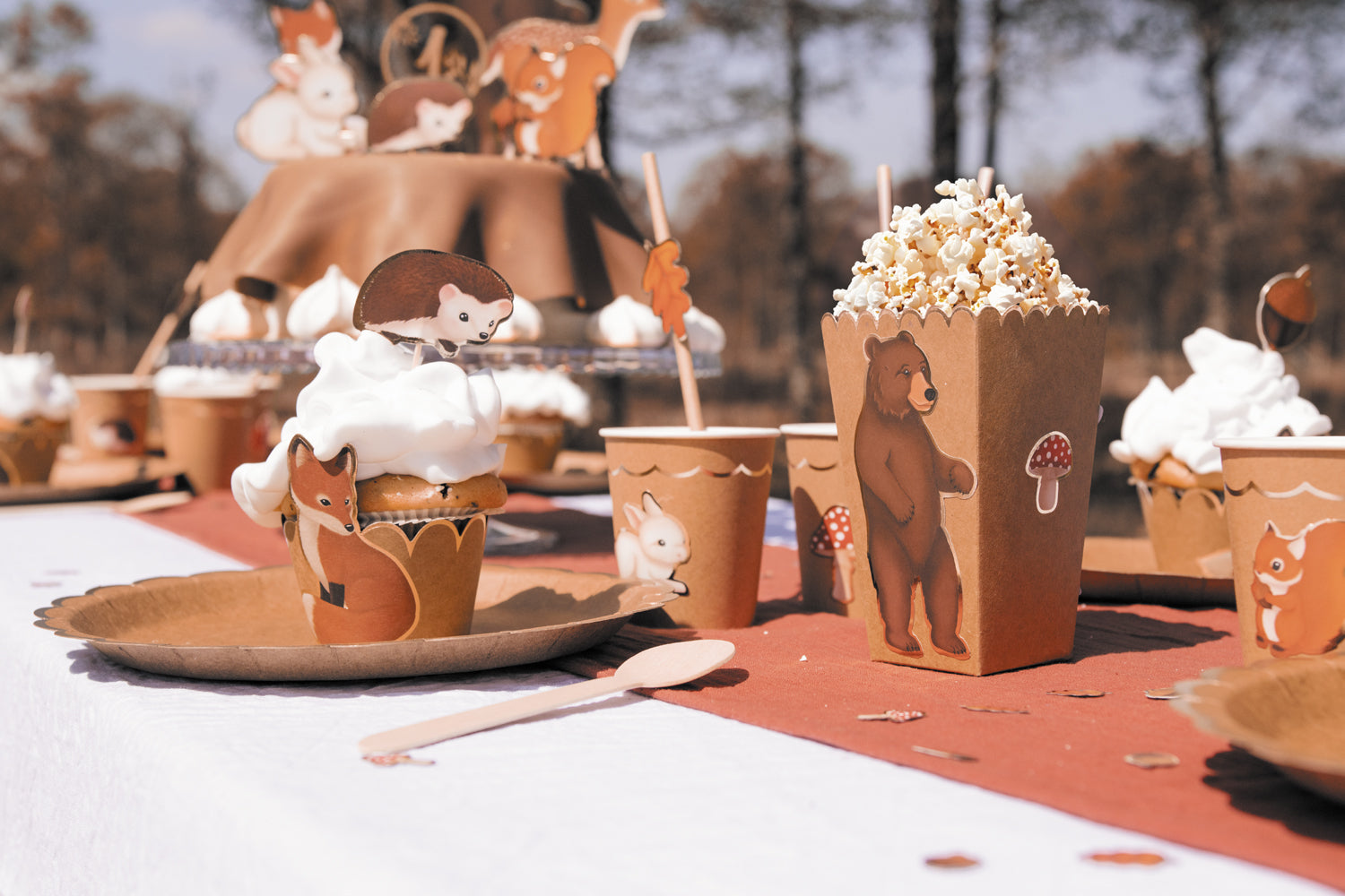 CUPCAKE WRAPPERS WOODLAND X 6