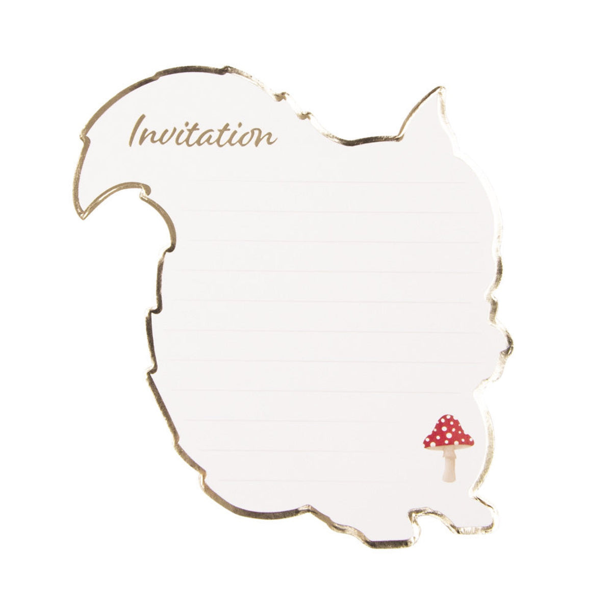 SET DE 8 INVITATIONS WOODLAND