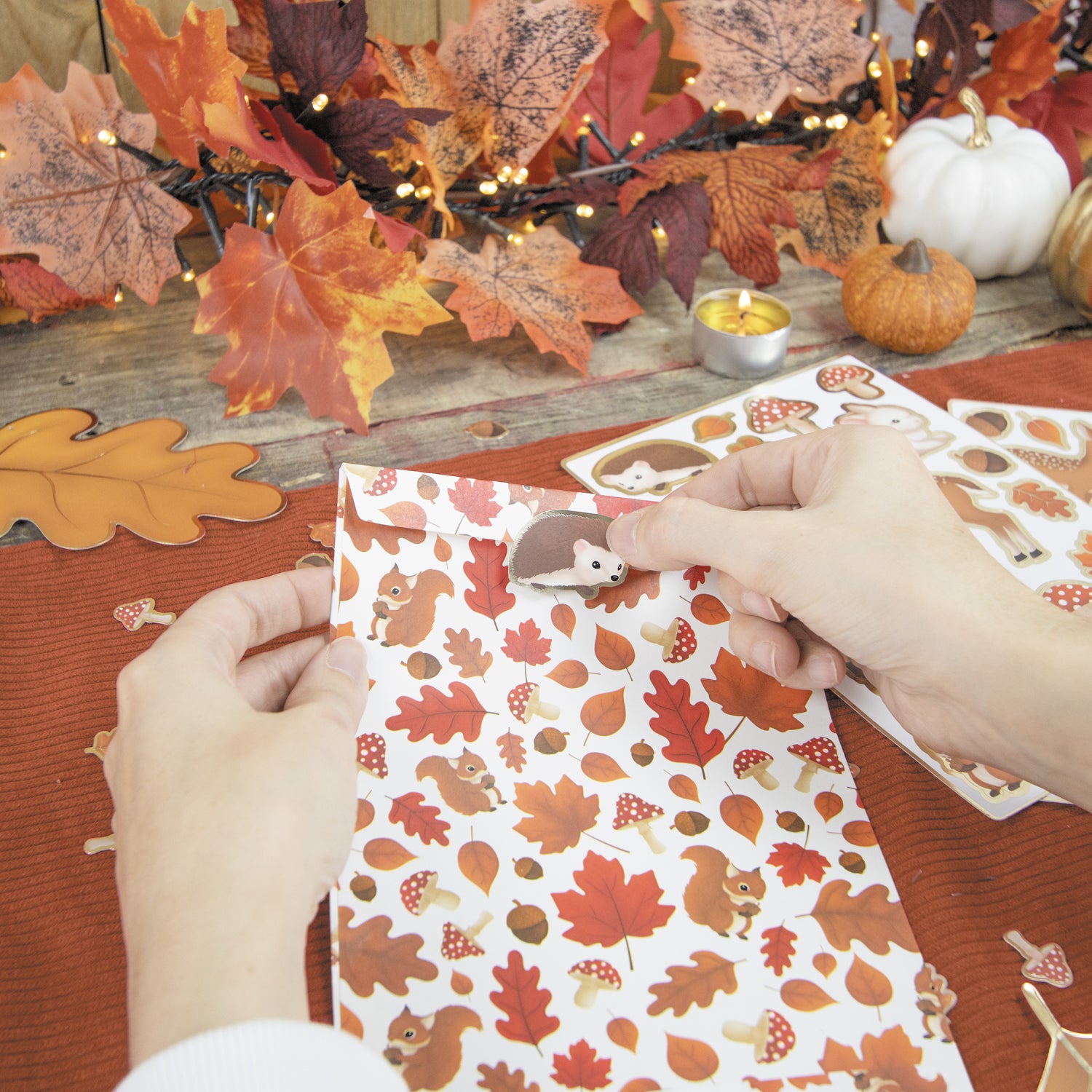 POCHETTES PAPIER WOODLAND X 8PCS