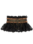 Collerette steampunk noire adulte