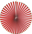 SET DE 3 EVENTAILS ROUGE ET BLANC ET OR