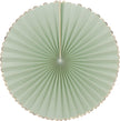 SET DE 3 EVENTAILS VERT SAUGE ET OR
