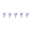 GUIRLANDE FANIONS FESTONNES IRISES ET OR