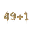 Set de bougies dorees 49+1 1