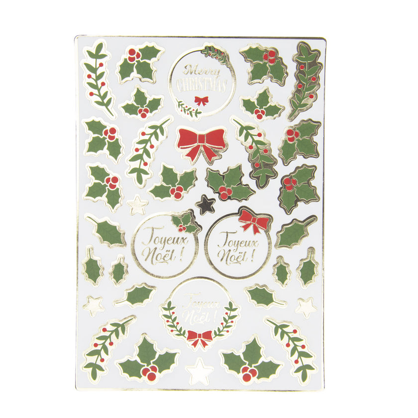 STICKERS HOUX DE NOEL X 70PCS