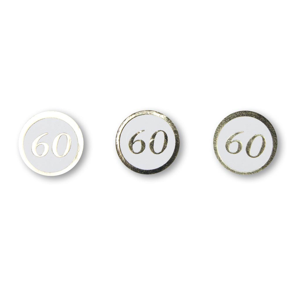 Confettis de table 60 ans dores 4