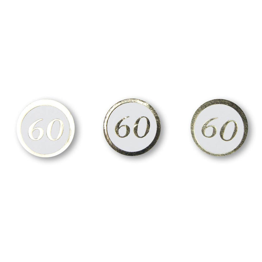 Confettis de table 60 ans dores 4
