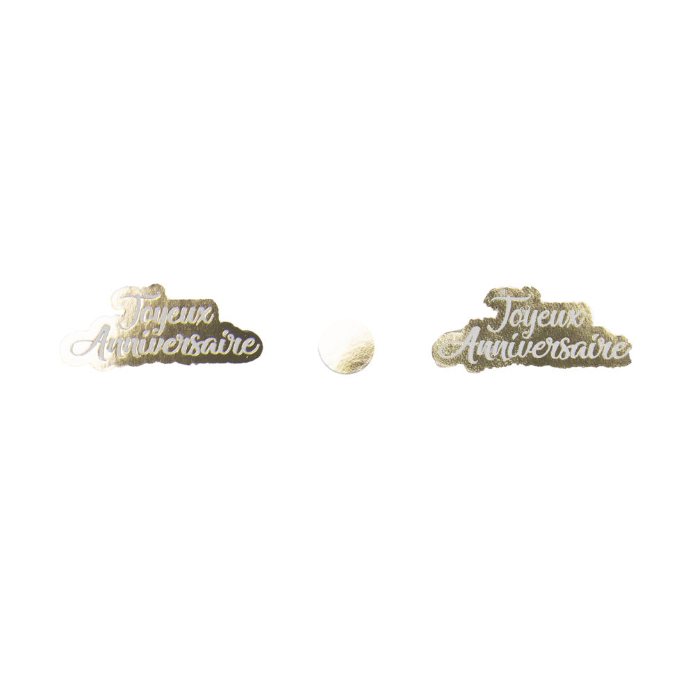 CONFETTIS DE TABLE JOYEUX ANNIVERSAIRE OR