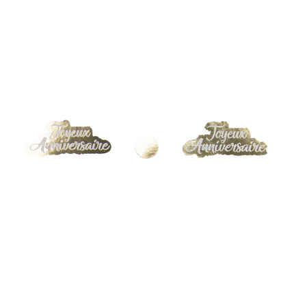 CONFETTIS DE TABLE JOYEUX ANNIVERSAIRE OR