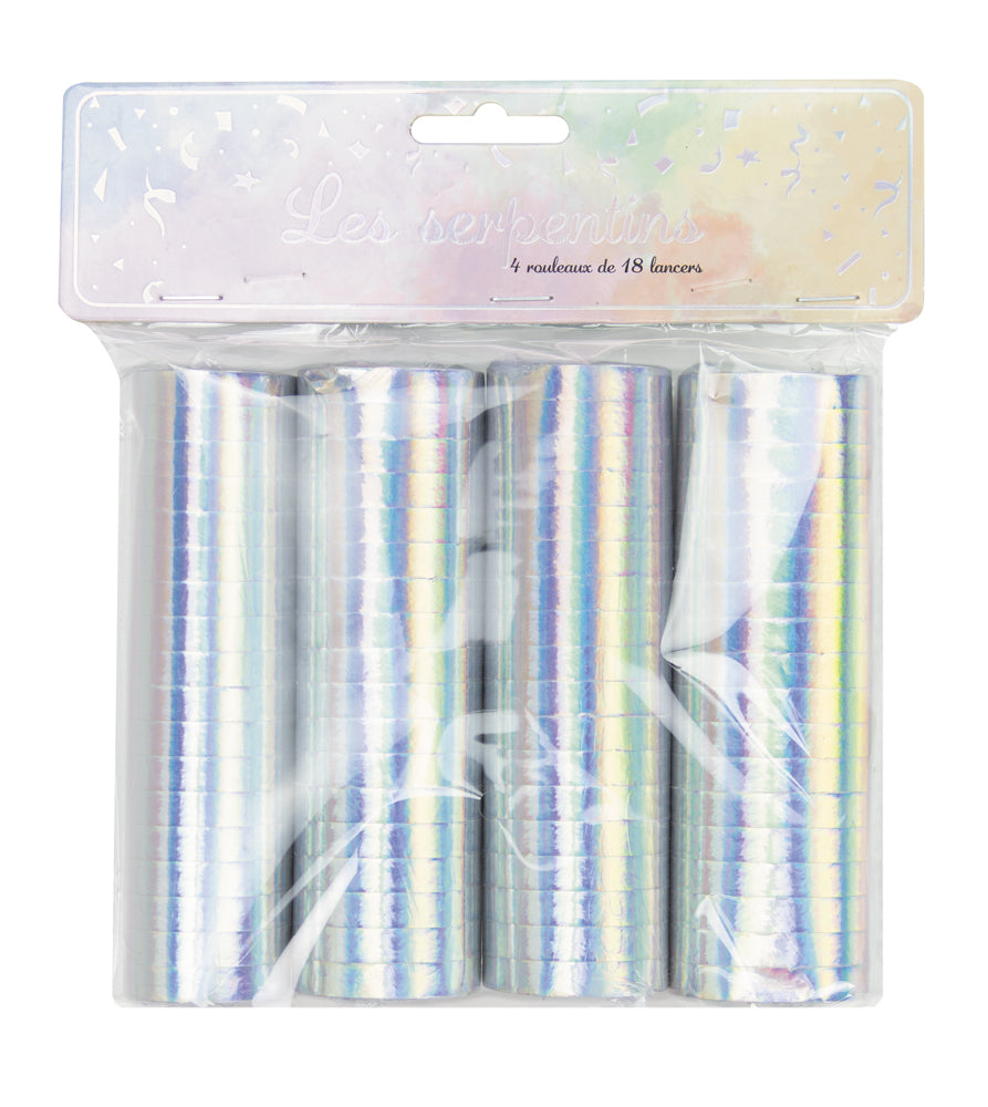 SERPENTIN 18 LANCERS IRIDESCENT PARTY X4