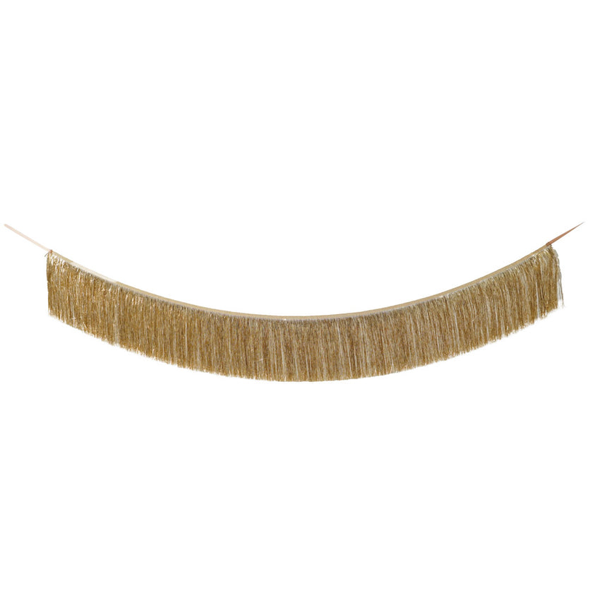 GUIRLANDE FRANGES LAMEES OR