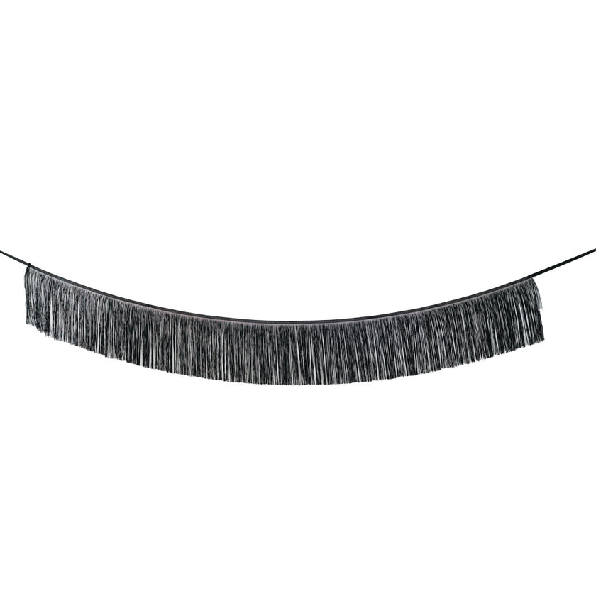 GUIRLANDE FRANGES LAMEES NOIRE
