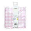 SERVIETTES FESTONNEES 33X33CM VICHY ROSE X 16