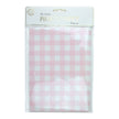 POCHETTES PAPIER VICHY ROSE X 8PCS