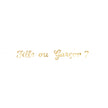 GUIRLANDE LETTRES FILLE OU GARCON GENDER REVEAL OR