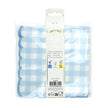 SERVIETTES FESTONNEES 33X33CM VICHY BLEU X 16