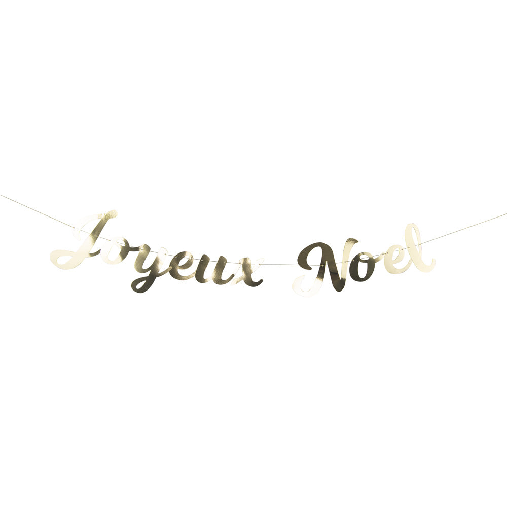 GUIRLANDE LETTRES JOYEUX NOEL OR