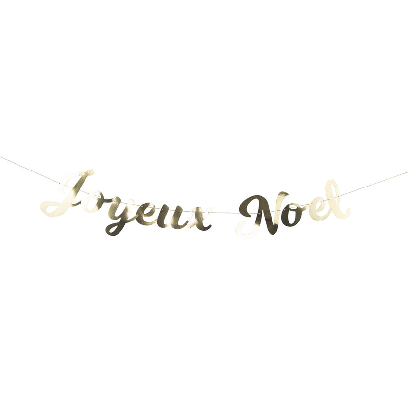 GUIRLANDE LETTRES JOYEUX NOEL OR