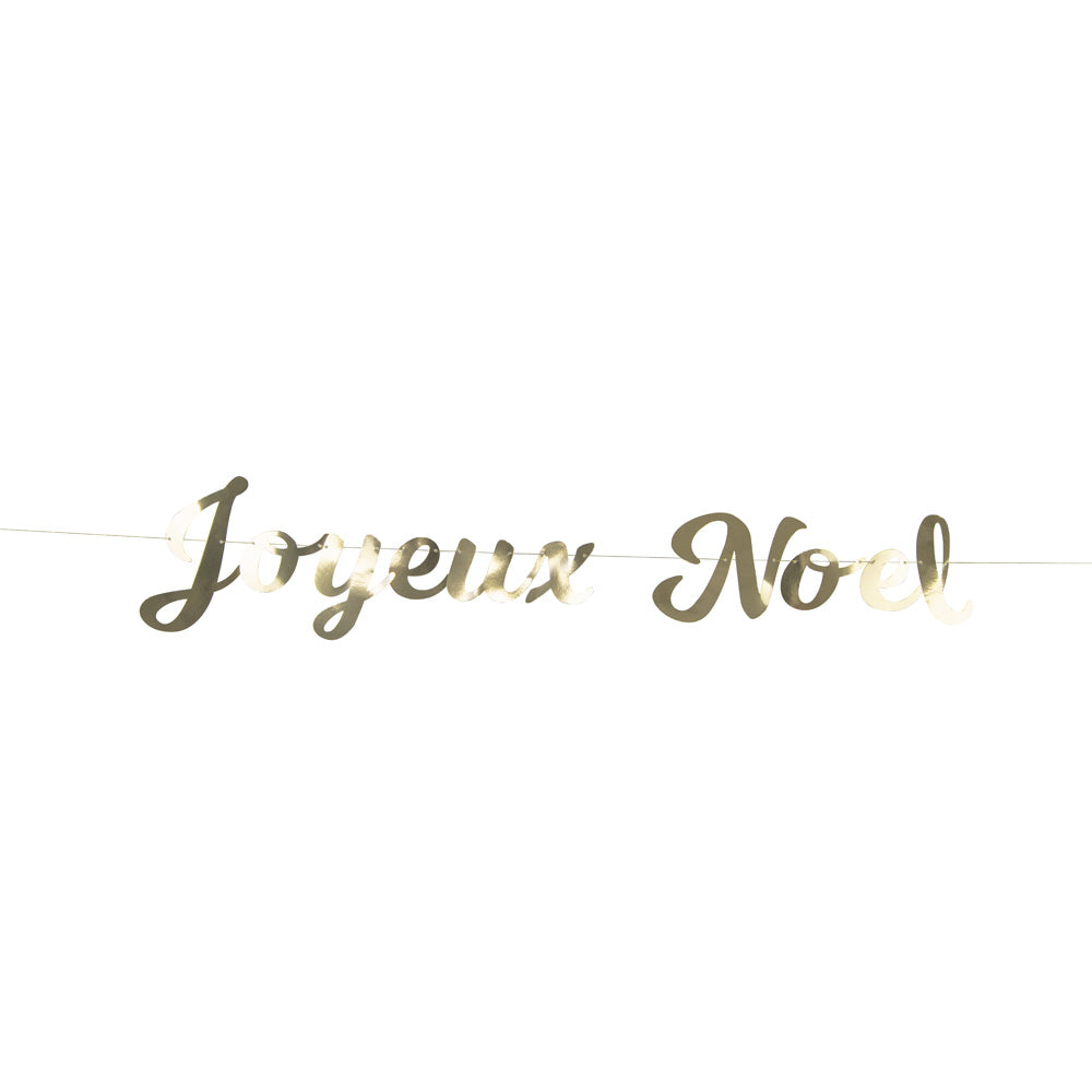 GUIRLANDE LETTRES JOYEUX NOEL OR