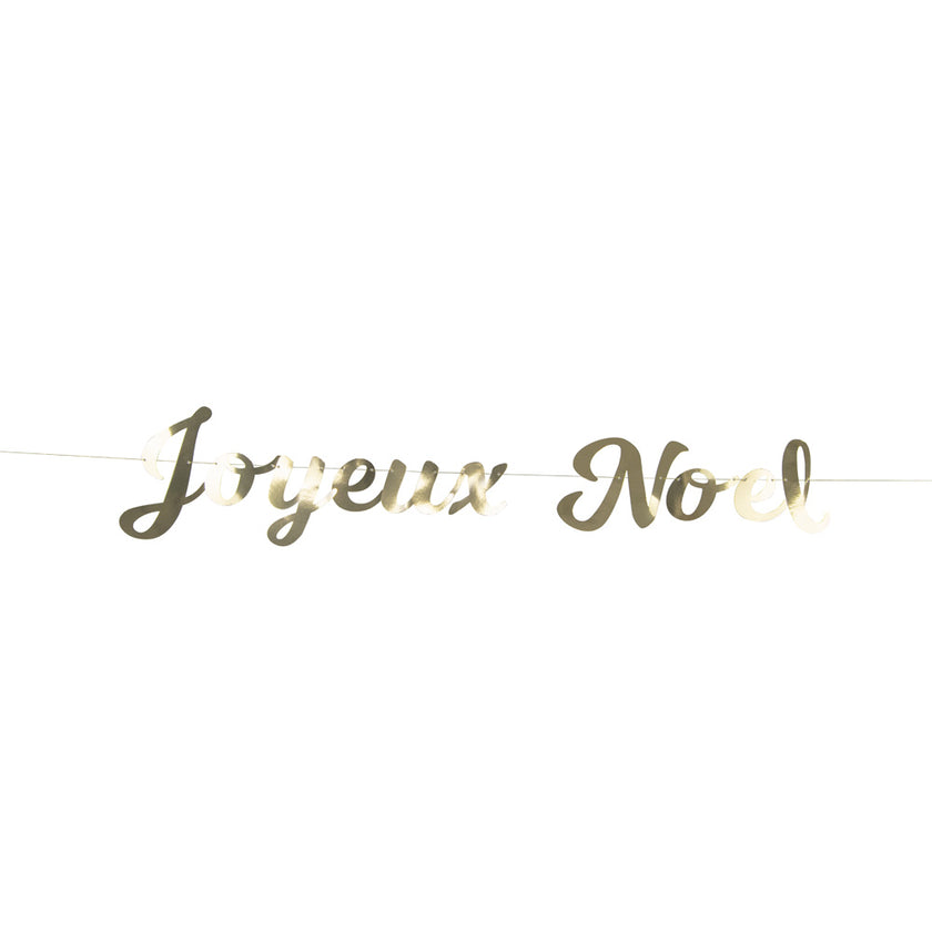 GUIRLANDE LETTRES JOYEUX NOEL OR