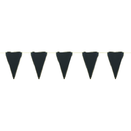 GUIRLANDE FANIONS NOIRE ET OR 3M