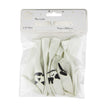 BALLONS DE BAUDRUCHE BLANCS VISAGES D HALLOWEEN X 6