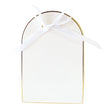 PETITES BOITES BLANCHES ET OR X 8