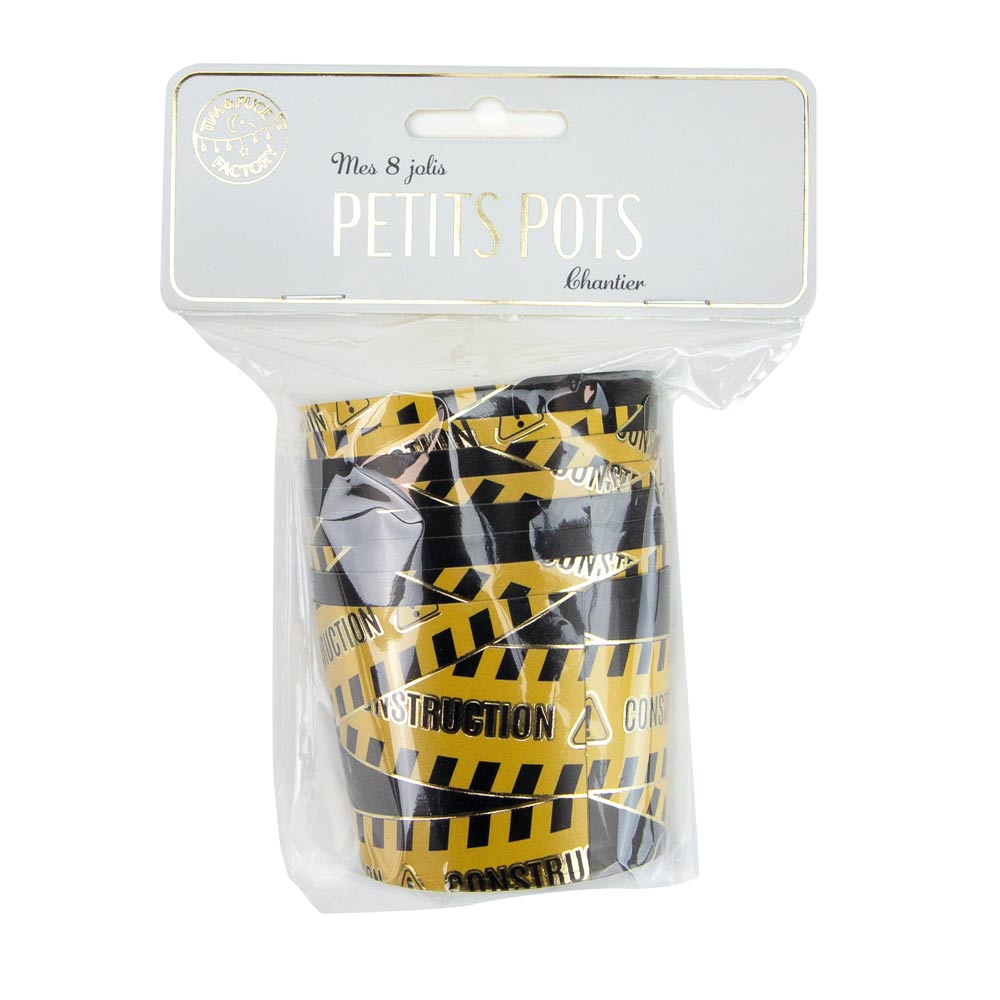 PETITS POTS CHANTIER X 8