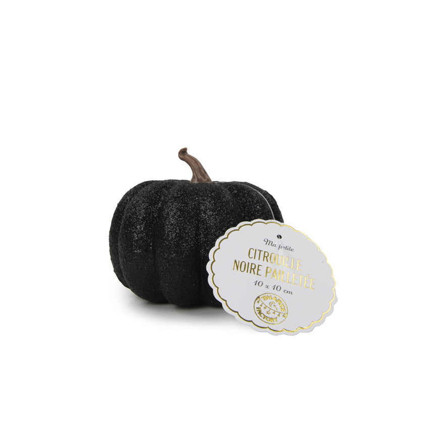 PETITE CITROUILLE NOIRE PAILLETEE