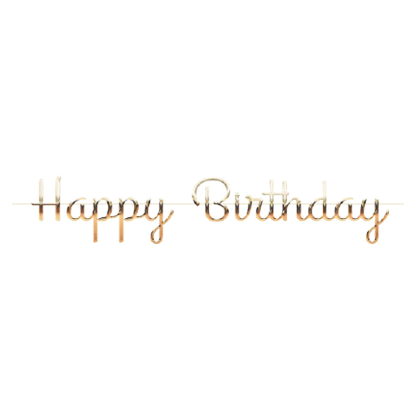 Guirlande lettres happy birthday doree 1