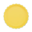 ASSIETTES FESTONNEES 23CM JAUNE CURRY ET OR X 8