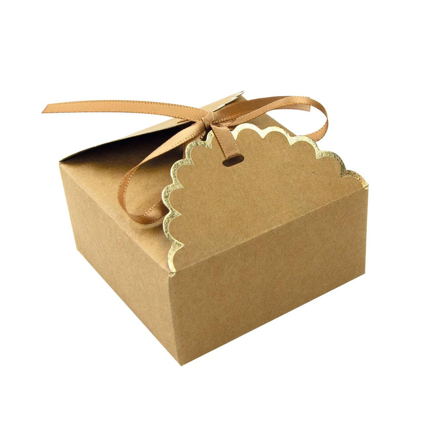 PETITES BOITES A FESTONS KRAFT X 8