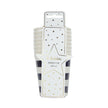 GOBELETS FESTONNES 200ML MARINIERE ET OR X 8