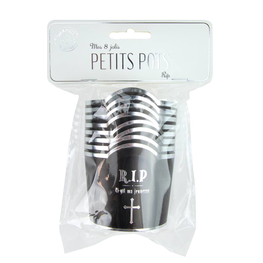 PETITS POTS NOIRS RIP X 8