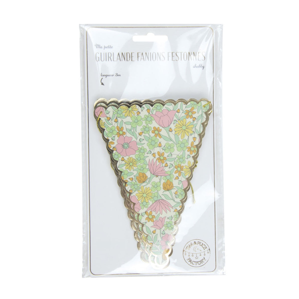 GUIRLANDE FANIONS SHABBY 3M