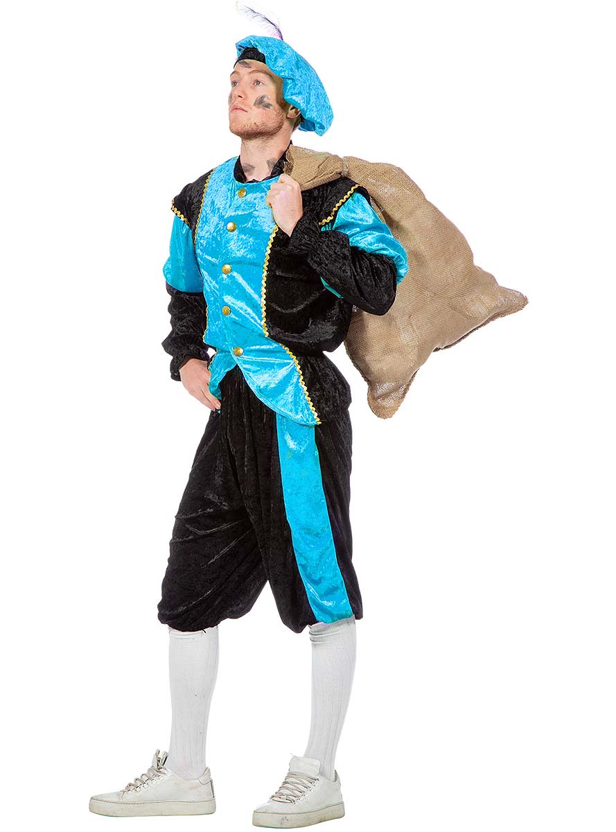 Déguisement Père Fouettard turquoise homme
